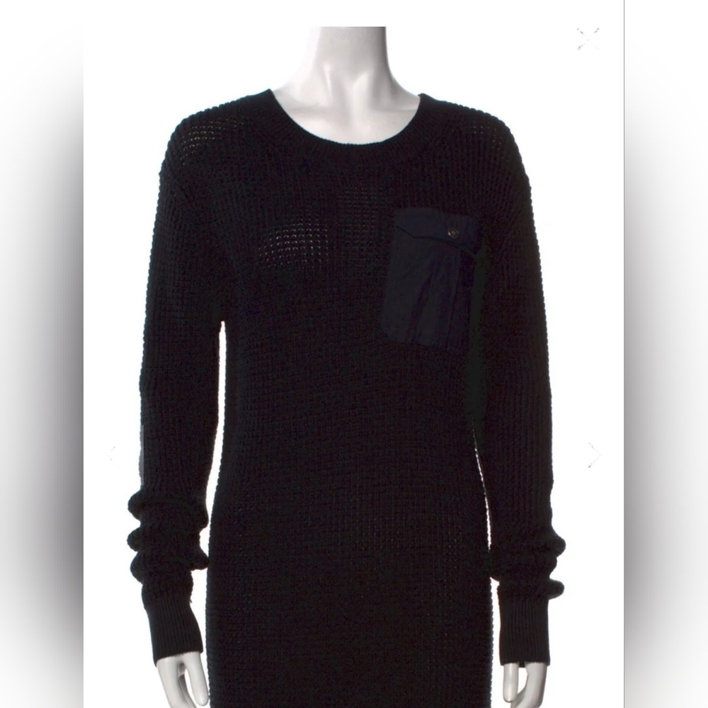 Sale❗️Marc Jacobs Elegant Black Long Sleeve Knit Sweater Dress. M - Picture 2 of 5